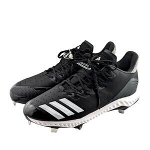 adidas Icon Bounce Low Baseball Cleats Mens 12 CG5241 Core Black Cloud White